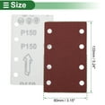 thumbnail image 4 of 50 Pcs Papel de Lija Rectangular 8 Agujeros 150 Grano Hojas de Lijado para Reacondicionamiento Automotriz y Trabajos en Madera, 4 of 7