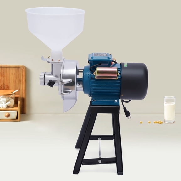 Multi-Function Grain Grinder: For Wheat, Rice, Corn & Feed Crushing 2.2kW Electric Grain Mill Grinder (110V)