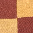 thumbnail image 3 of NOVICA Handmade Cotton Cushion Covers Geometric Yellow and Orange India Pillows Throws Patterned Modern [ 18in L x 18in W] 'Warm Geometry'(Pair), 3 of 5