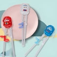 thumbnail image 3 of ACDANC 2Pairs Chopsticks for Kids,Finger Ring Chopstick Helper,Abs Chopsticks,Color Mixing1, 3 of 4
