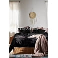 thumbnail image 2 of The Art Box Crushed Velvet Duvet Cover, Black, 1Pcs Luxury Duvet Cover Winter Warm Ultra Soft Cool and Breathable Bedding Duvet Cover, Only Duvet Cover, California King, 2 of 6