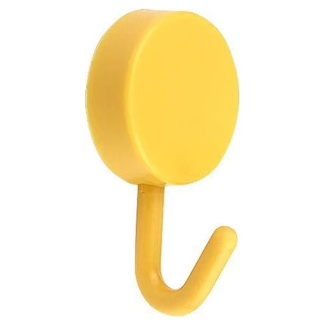 Bearachild Colgador de pared de 10 piezas para colgar, gancho de almacenamiento autoadhesivo, soporte para llaves, organizador de bufanda para Organizadores de utensilios de cocina Amarillo