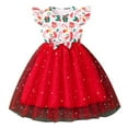 thumbnail image 1 of Robes Fille Robe Sans Manches à Volants Robe en Tulle Fille Robe d'Été Fille Robe de Demoiselle d'Honneur Fille Tenue Bébé Fille 4-5 Ans Mode Fille, 1 of 3