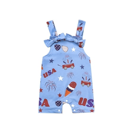 

Canis Girls Sleeveless Ice Cream Print Suspender Pants
