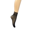 thumbnail image 4 of Baikeli Black Mesh Ankle Socks Breathable Nylon Sheer Socks Lightweight Ankle Socks for Women Black Free Size, 4 of 6