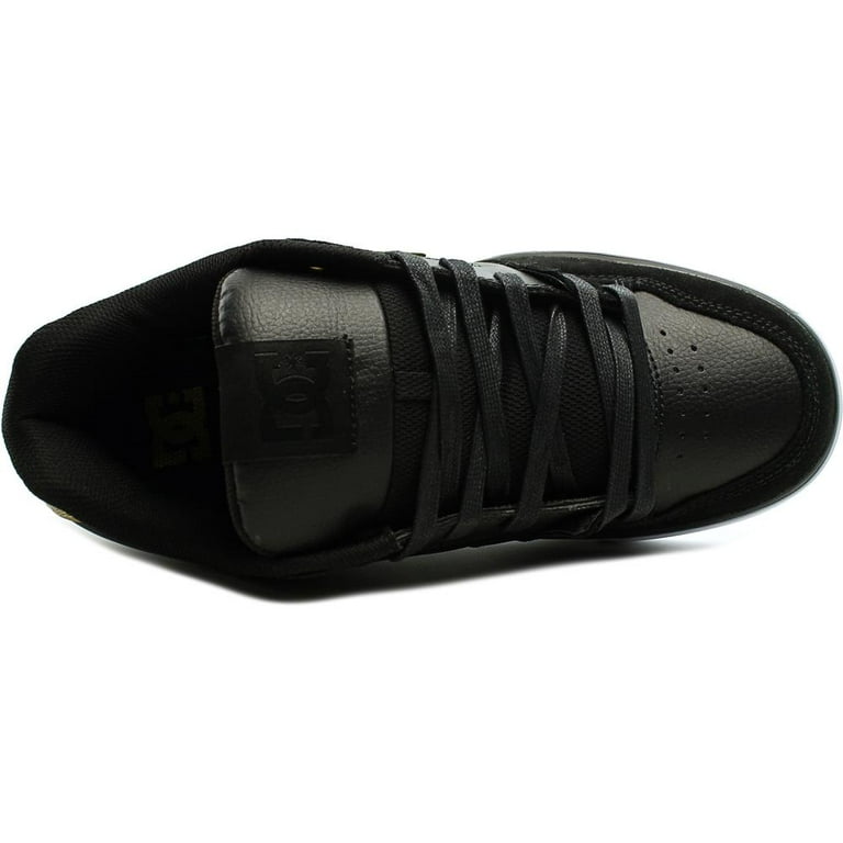 Dc Men's Pure Se Black / Gold Ankle-High Leather Skateboarding
