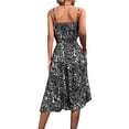 thumbnail image 3 of Gvmfive Summer Dress for Women Leopard Print Spaghetti Strap Casual Midi Dress, 3 of 4