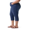 thumbnail image 3 of Gloria Vanderbilt Swan Series Women's Plus Amanda 5 Pocket Capri with Slit, Sizes 16W-24W, 3 of 5