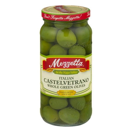 (2 Pack) Mezzetta Italian Castelvetrano Whole Green Olives, 10.0