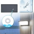 thumbnail image 3 of Aplique LED de pared para exterior moderno, 12 W, resistente al agua IP65, aluminio antracita, iluminación decorativa para patio, jardín, terraza, cerca de la pared, camino, patio, villa, pasillo, bla, 3 of 5