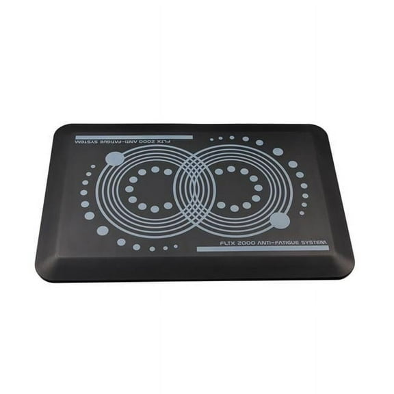 FloortexUSA 16 x 24 in. AFS-TEX System 2000 Anti-Fatigue Mat, Midnight Black