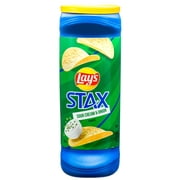 Lay's Stax Sour Cream & Onion Flavor Potato Crisps 5.5 oz. Can