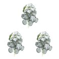 thumbnail image 3 of Bewildely Plantas De Terrario Tropical De Plástico - Frescura Y Elegancia Para El Hogar Plantas Decoraciones Artificiales Begonia Blanca Type1 NO1, 3 of 6