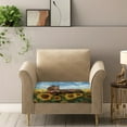 thumbnail image 5 of ZUXONGSY Sunflower Couch Cushion Cover Horse Outdoor Patio Couch Cushion Protector Cover Elastic Separate Sofa Slipcover Contemporary Furniture Protector for Home Restaurant Hotel Size S, 5 of 5