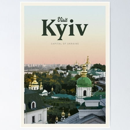 Poster Visit Kyiv Wall Art, Unframed Prints For Home Or Office, Perfect Gift For Everyone, 24x36