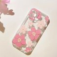 thumbnail image 2 of Pink Flowers Phone Case For iPhone 14 13 11 15 Pro Max 12 Mini XS XR X 8 7 Plus SE 2022 14Pro 13Pro Matte Soft Cover for iphone11ProMax(6.5"), 2 of 4