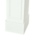thumbnail image 3 of Resenkos Modern Fireplace Mantel Surround with Decorative Pattern, Fits 29-Inch Electric Inserts, White, 3 of 7