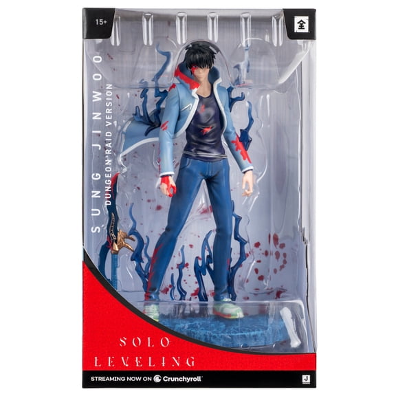 Total Anime Jinwoo (Dungeon Raid) - 9-inch Collector Statue with Environmental Base