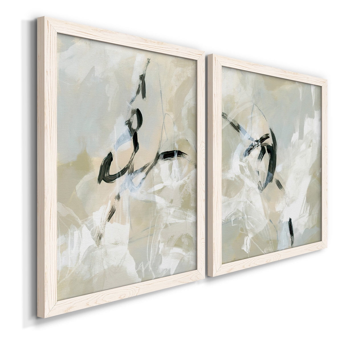 Scribble Veil I - Premium Framed Canvas - Ready to Hang