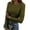 Army Green, variant on Zeagoo Womens Long Sleeve Top Stretch Crewneck Ribbed T-Shirt Fitted Basic Tops Business Casual Outfits