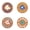 Multicolor E, variant on Round Cork Coaster 10cm – Heat-Resistant Drink Mat for Mugs, Table Protector, Reusable Kitchen & Dining Accessory (Multiple Colors)