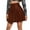 Brown, variant on MIXUE Skirts For Women Summer Leather Solid Color Pleated Elastic High Waist Elegant Mini Tennis Skirt Streetwear,Beige,XXL