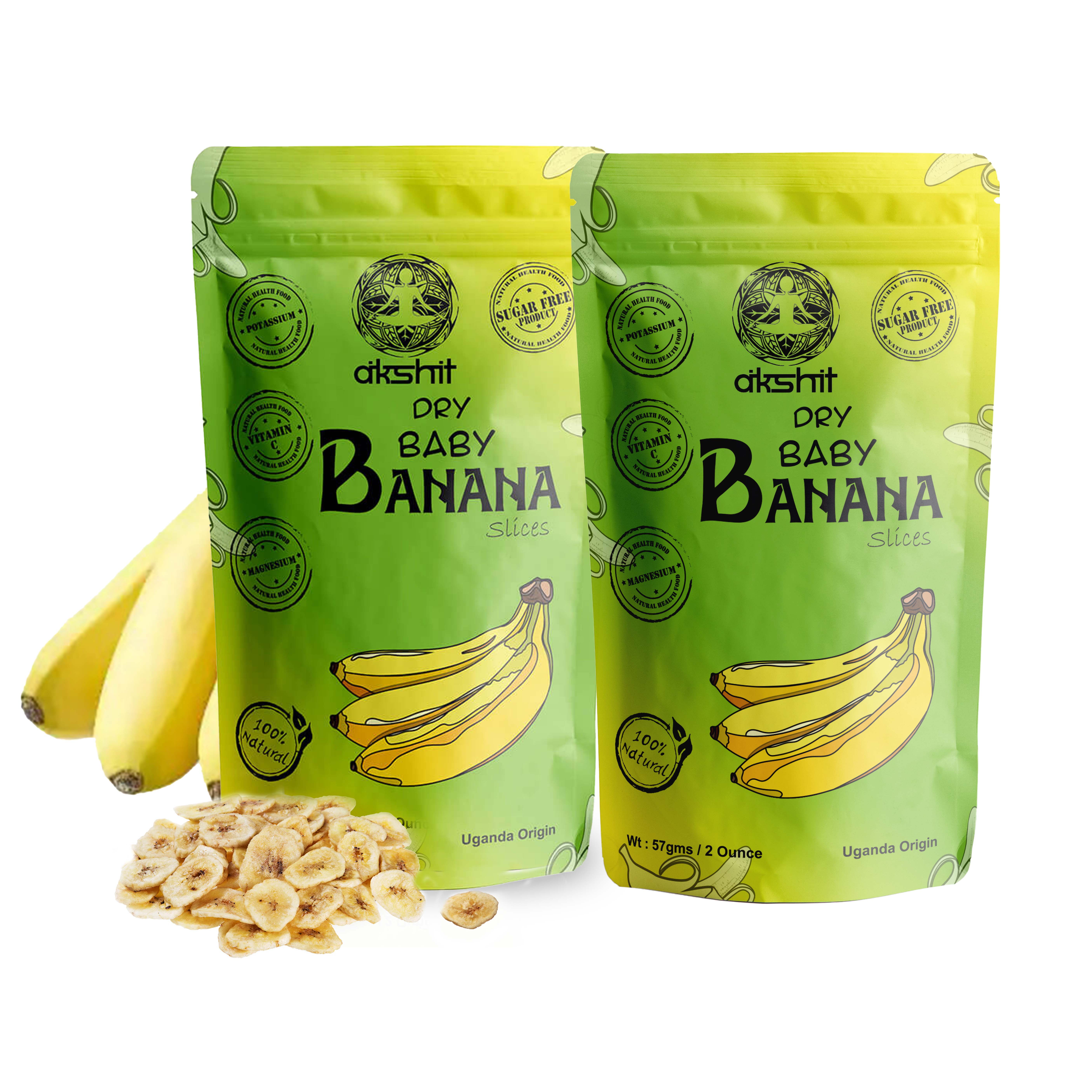 Akshit Dried Banana chips No Sugar Added, Dried Banana Chips