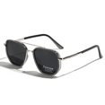 thumbnail image 1 of Gafas de Sol Weiyuchen Polarizadas TR90 Vintage Cuadradas Plata, 1 of 9