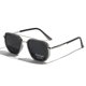 thumbnail image 1 of Gafas de Sol Weiyuchen Polarizadas TR90 Vintage Cuadradas Plata, 1 of 9