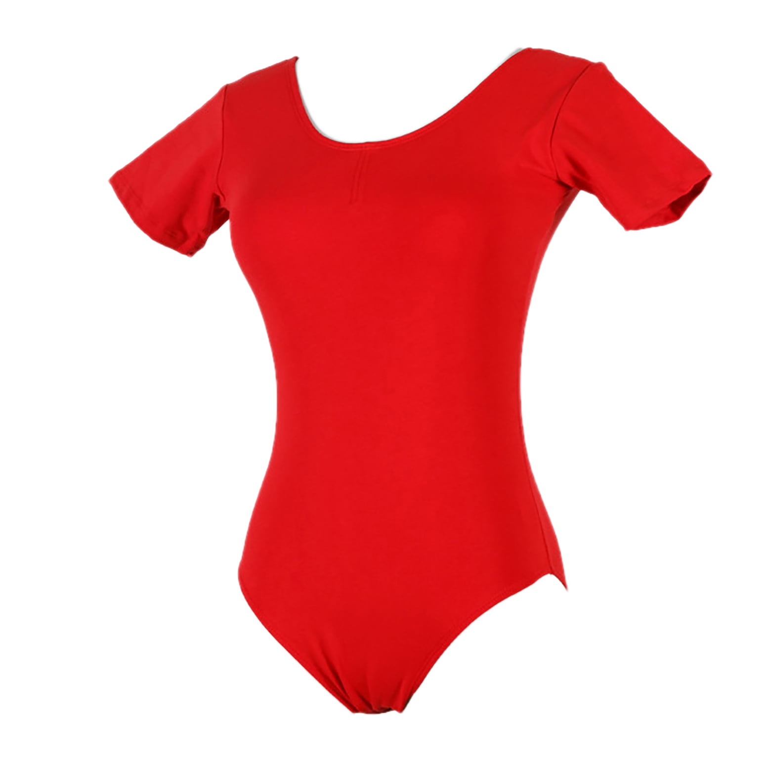 Cotton Short Sleeve Adult Ballet Latin Dance Leotard Dancing Bodysuits