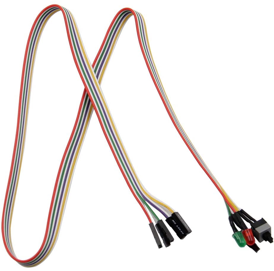 Buy 2 Pack Computer Case Atx Power On Off Reset Switch Cable With 2 X ...