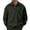 Green, variant on Mens Long Sleeve Polo Hoodies Lapel Button Ribbed Patchwork Casual Sweatshirts Loose Fit Quarter Button Pullover