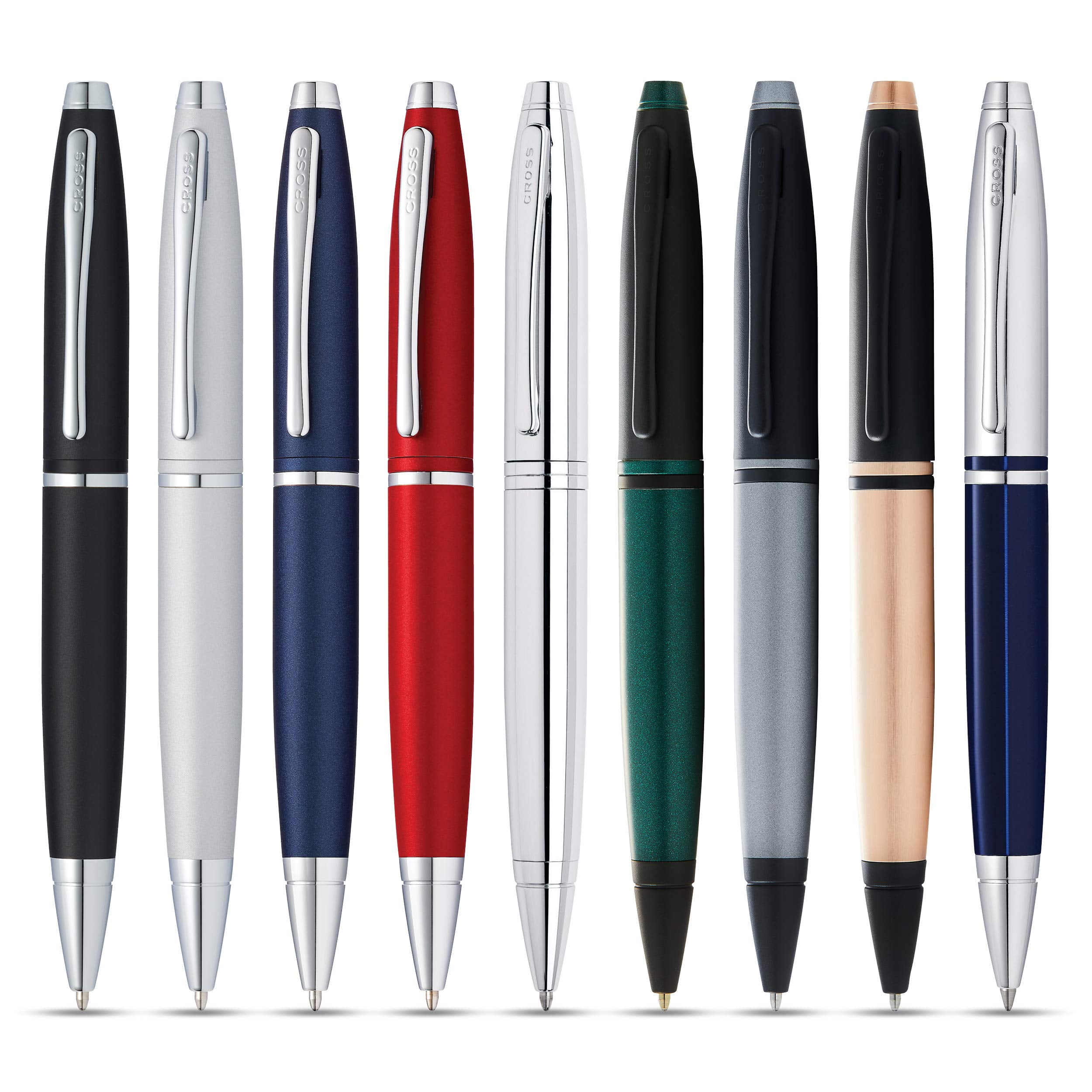Cross Calais Chrome & Blue Lacquer Ballpoint Pen
