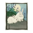 thumbnail image 3 of Stupell Industries Konijnen bij Volle Maan Ohara Koson Classic Rabbit Painting Painting Luster Gray Floating Framed Canvas Print Wall Art, Design by one1000paintings, 3 of 5