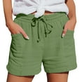 thumbnail image 2 of Seductiva Green Summer Clothing Womens Athletic Shorts Womens Casual Shorts Comfy Elastic Waist Drawstring Pocket Shorts Pants, 2 of 8