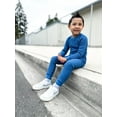thumbnail image 3 of Made in USA Boys and Girls 100% Cotton Soft Warm Heavier Thermal Long John Set | Charcoal, 3 of 5