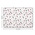 thumbnail image 5 of White Cow Heart Pattern Flannel Non Slip Door Rugs,Washable Door Mats Indoor,Decorative Door Mats,Dirt-Resistant and Absorbent Doormat for Entrance,Bedroom,Kitchen,Bathroom,23.5x16in(60x40cm), 5 of 5