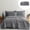Gray, variant on EazyTech Polyester Fiber Quilt, Washable Summer Cooling Quilt, Lightweight Solid Color Conditioning Quilt, 78.7"x59" Soft Comfortable for Sofa Bed Travel Multipurpose