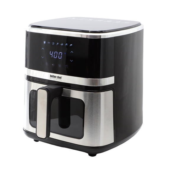 Better Chef 5.3 Quart Digital Display Air Fryer with Touch Controls in Silver