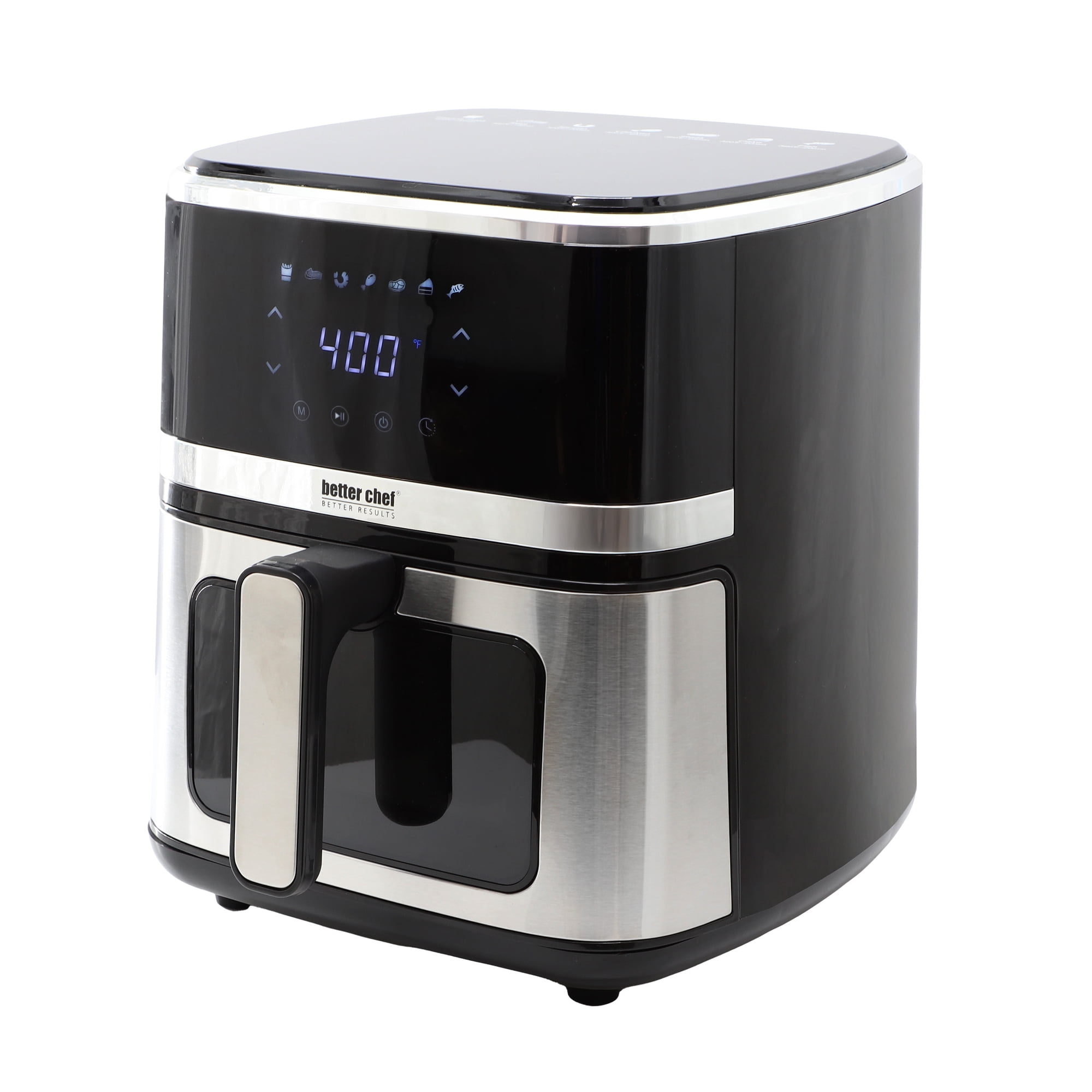 Better Chef 5.3 Quart Digital Display Air Fryer with Touch Controls in Silver