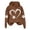 Brown Hoodie, variant on YUGYXL Womens Dog Paw Print Hoodies Cute Funny Heart Graphic Sweatshirts Casual Loose Fit Long Sleeve Hooded Pullover Tops Army Green Hoodie S