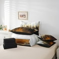thumbnail image 4 of YST Ombre Abstract 7-Piece Comforter Set, Twin Size, Watercolor Stripe, 4 of 4