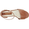 thumbnail image 4 of Franco Sarto Womens Clemens Cork Wedge Sandal Cognac Brown 11M, 4 of 5