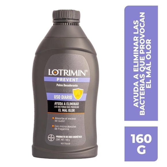 Polvo Desodorante Lotrimin Prevent Uso diario 160g