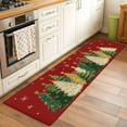thumbnail image 3 of Red Christmas Tree Kitchen Runner Rug 2x6 Washable Runners for Hallway Non Slip Xmas Tree Winter Snowflake Large Area Rug Indoor Floor Carpet for Bathroom Laundry Entryway Bedroom Living Room, 3 of 8
