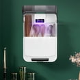 thumbnail image 4 of Jaula para palillos montada en la pared, jaula de drenaje multifuncional a prueba de polvo para el hogar, caja de almacenamiento de vajilla sin perforaciones, 4 of 8