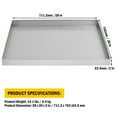 thumbnail image 2 of 28" x 30" x 2" Washing Machine Pan, Heavy Duty 304 Stainless Steel Washing Machine Tray with 4 Pcs Anti-Vibration Washing Machine Feet, Washer Pan, No Hole, 2 of 7