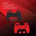 thumbnail image 4 of Verbatim Protective Covers for PS5 DualSense Wireless Controllers 2pk Blk-Red, 4 of 7
