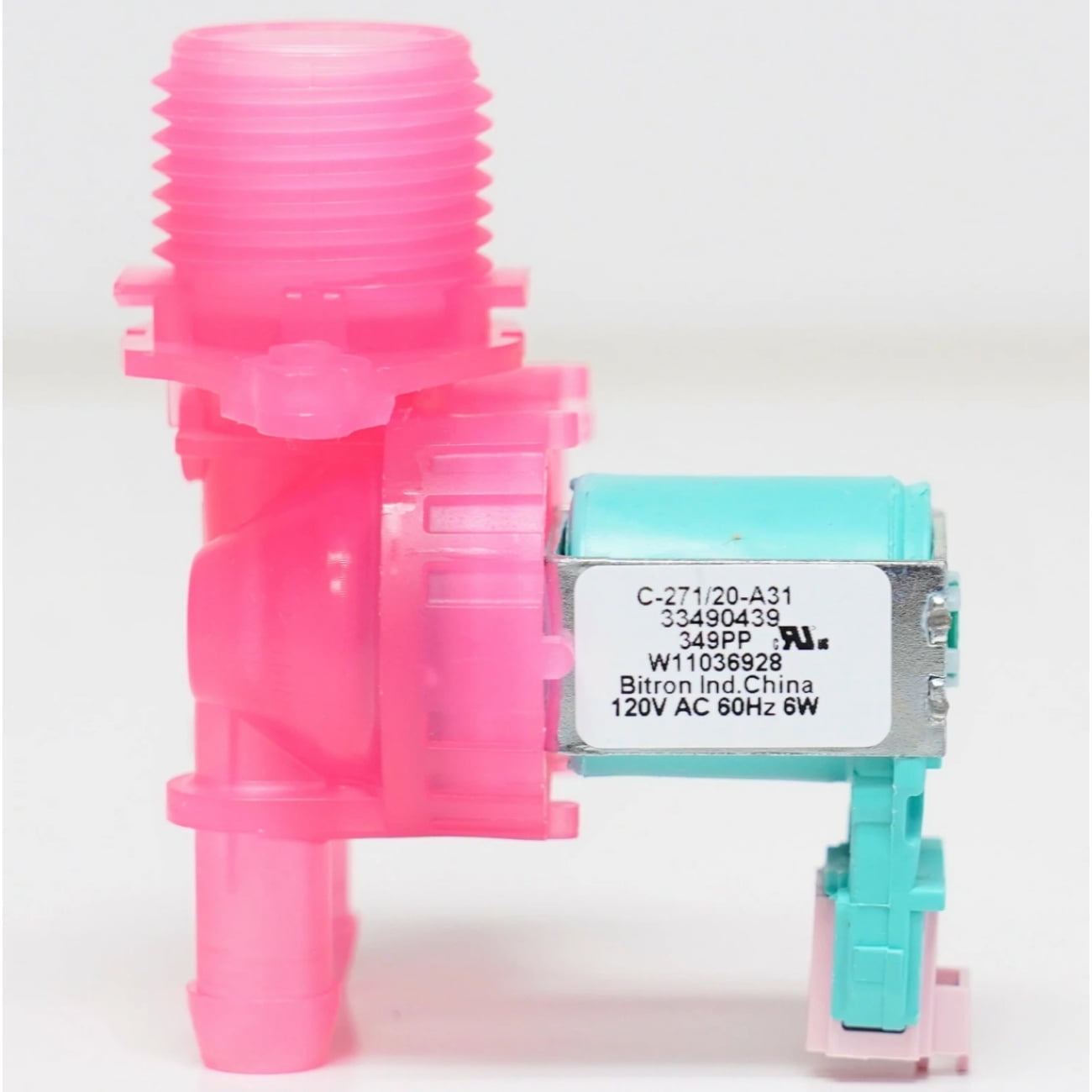 Washer Hot Water Inlet Valve Replaces For Whirlpool WFW6620HC2 WFW6620HW0 WFW6620HW2 WFW8620HC0 WFW8620HC1 WFW8620HC2 WFW8620HW0 WFW8620HW1 WFW8620HW2 WFW862CHC0 WFW862CHC1 Front Load Washer