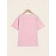 thumbnail image 3 of [Vibrant Style] Girls' Soft Cotton Knit T-Shirt with "Life is Better with Cats" Graphic - Casual Round Neck Tee, Pink Cat Print, Breathable Summer Top for Youngsters, Youngsters Summer Clothing | Cat, 3 of 7